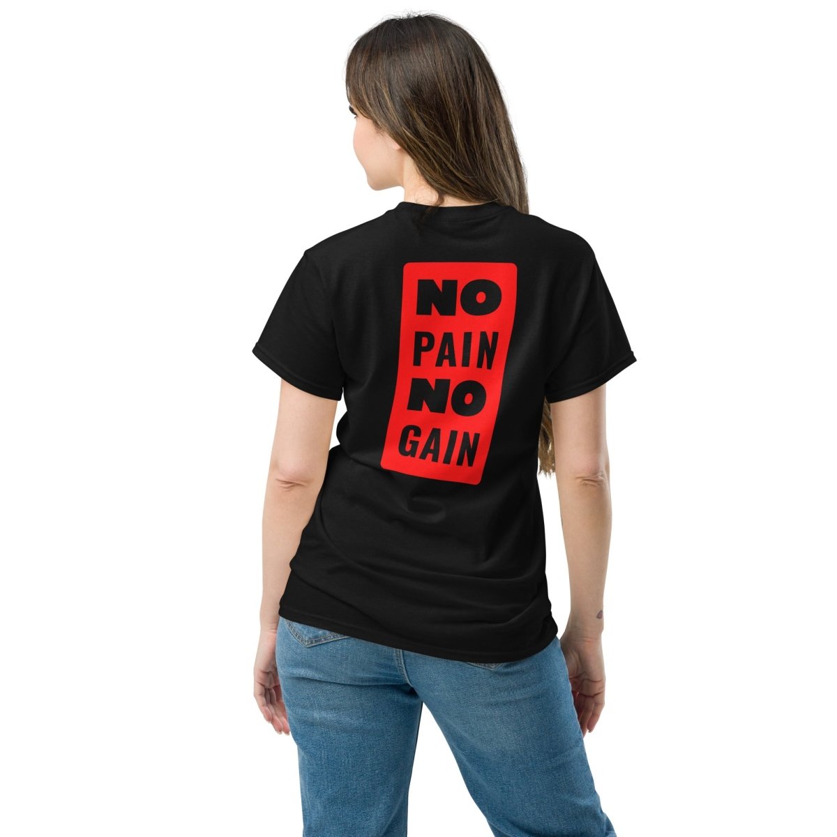 Unisex T-Shirt "NoPain" mit hochwertigem Logo - Stick in Farbe Gold - Streetwear - size_range | Black Ursus