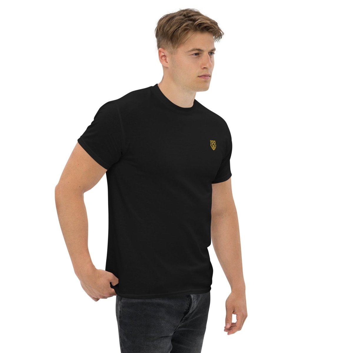 Unisex T-Shirt "NoPain" mit hochwertigem Logo - Stick in Farbe Gold - Streetwear - size_range | Black Ursus