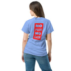 Unisex T-Shirt "NoPain" mit hochwertigem Logo - Stick in Navy Blau - Streetwear - size_range | Black Ursus