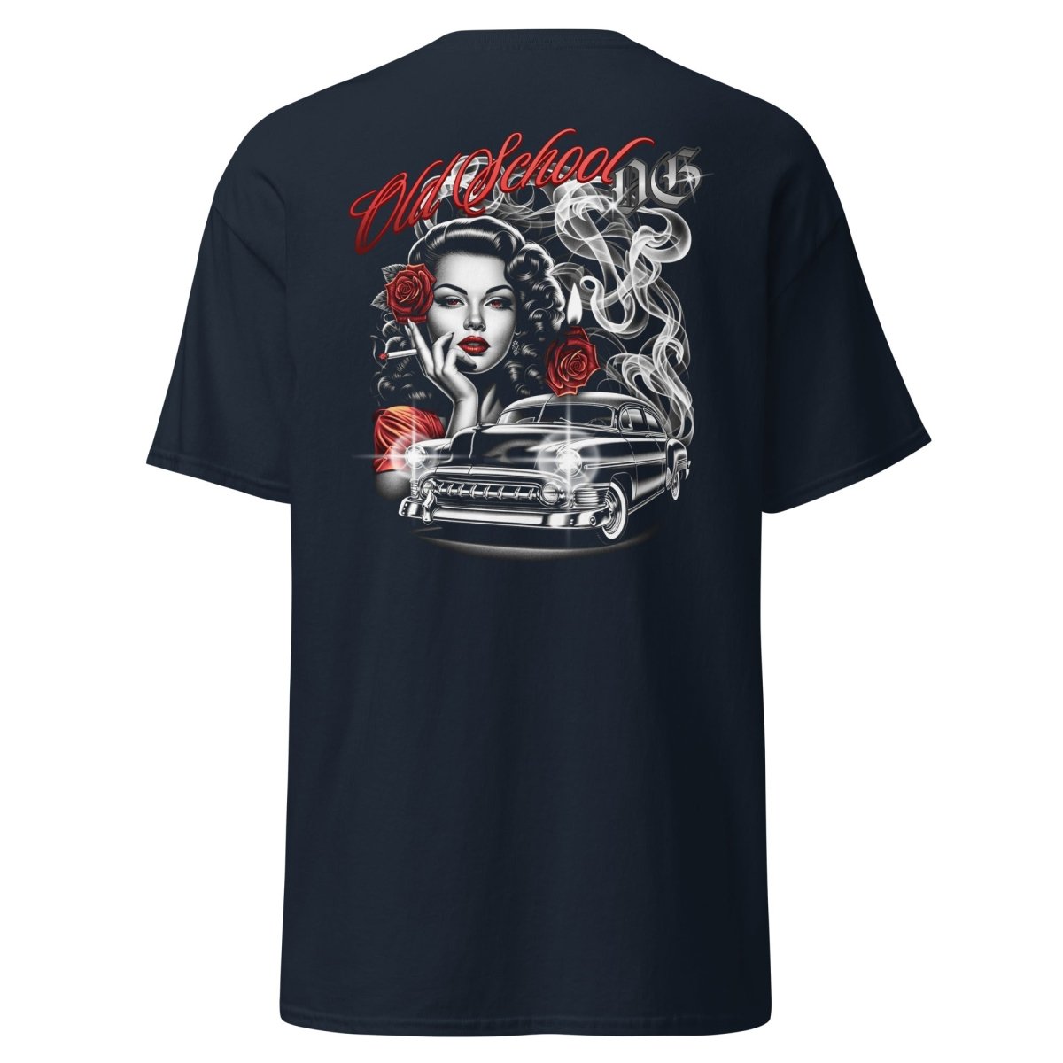 Unisex T-Shirt "Old School" mit hochwertigem Logo - Stick in Farbe Gold - Streetwear - size_range | Black Ursus