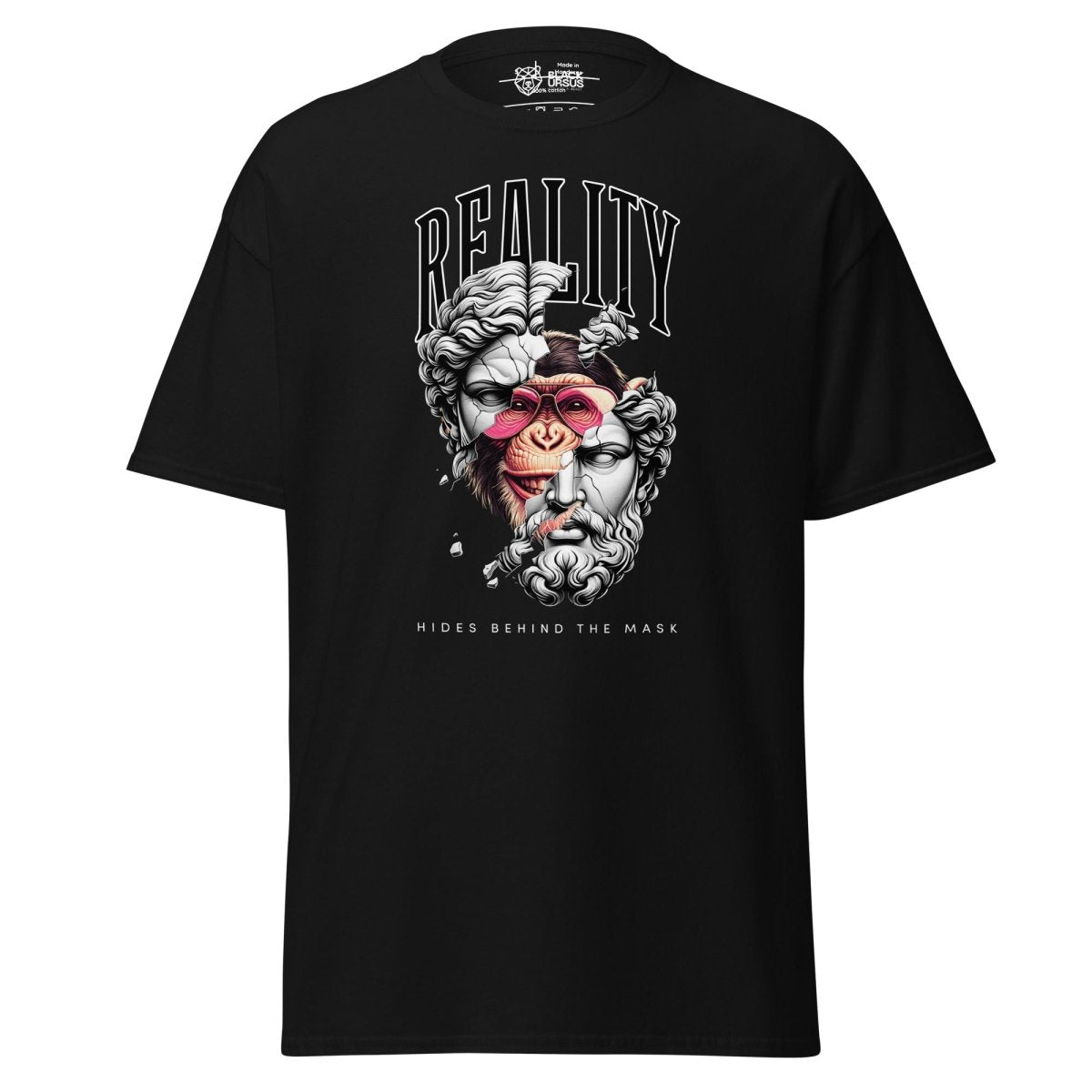 Unisex T-Shirt „Reality Mask“ - Streetwear - size_range | Black Ursus