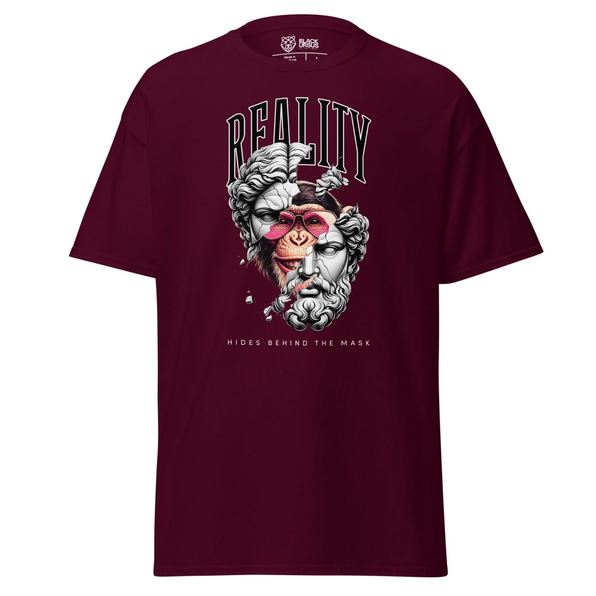 Unisex T-Shirt „Reality Mask“ - Streetwear - size_range | Black Ursus