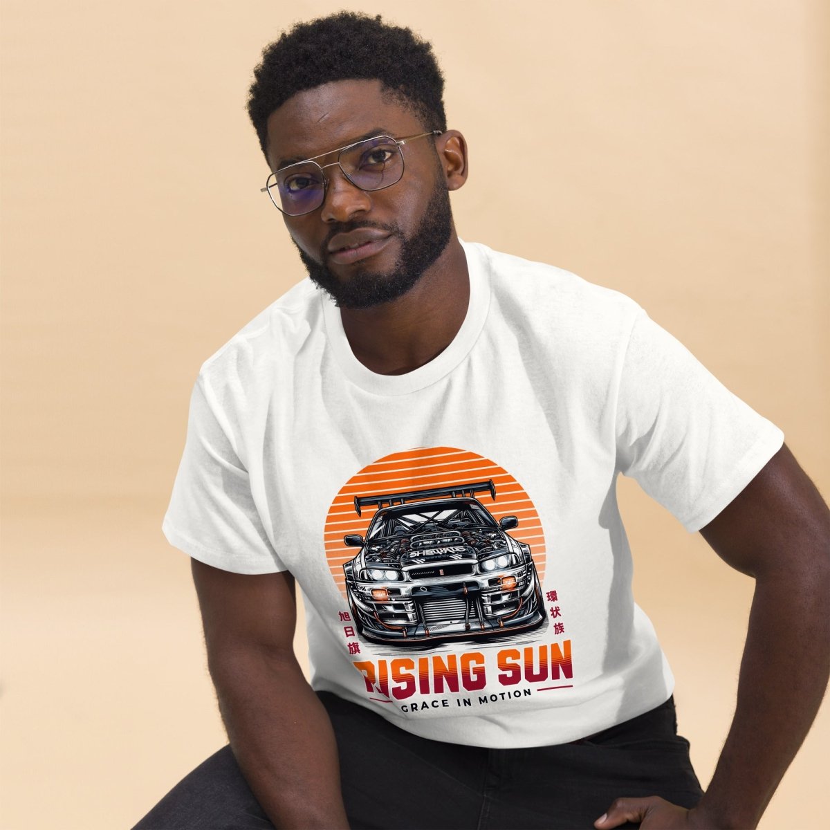 Unisex T-Shirt " Rising Sun" - Streetwear - size_range | Black Ursus