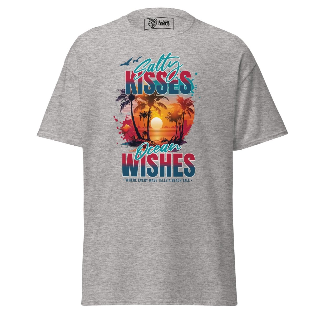 Unisex T-Shirt " Salty Kisses" - Streetwear - size_range | Black Ursus