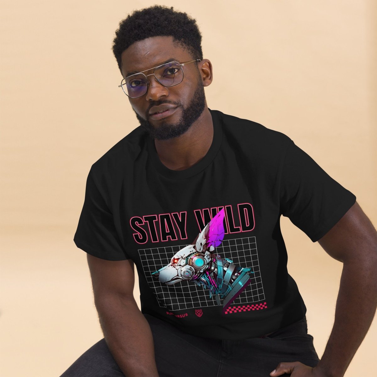 Unisex T-Shirt "Stay Wild" - Streetwear - size_range | Black Ursus