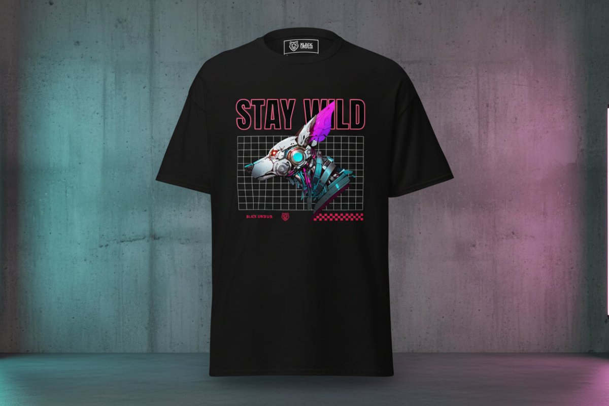 Unisex T-Shirt "Stay Wild" - Streetwear - size_range | Black Ursus