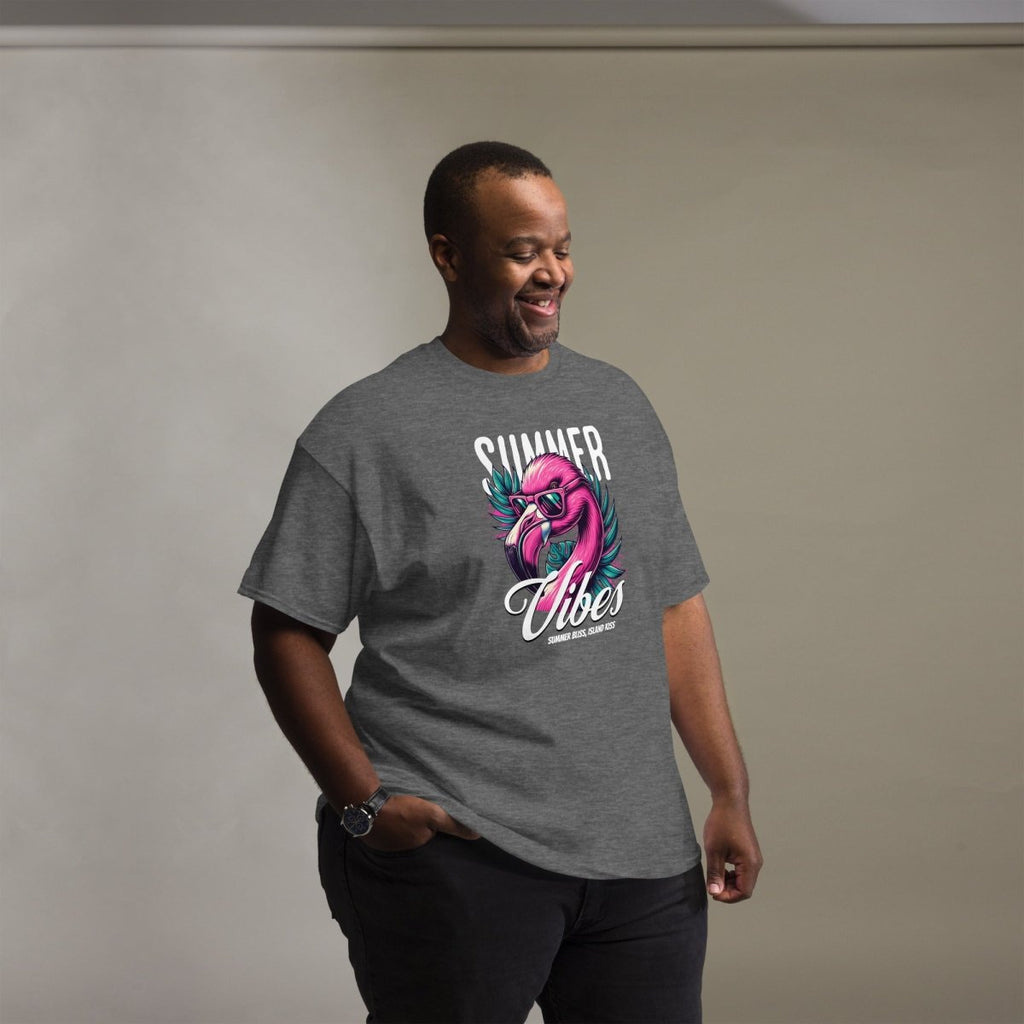 Unisex T-Shirt "Summer Flamingo" - Streetwear - size_range | Black Ursus