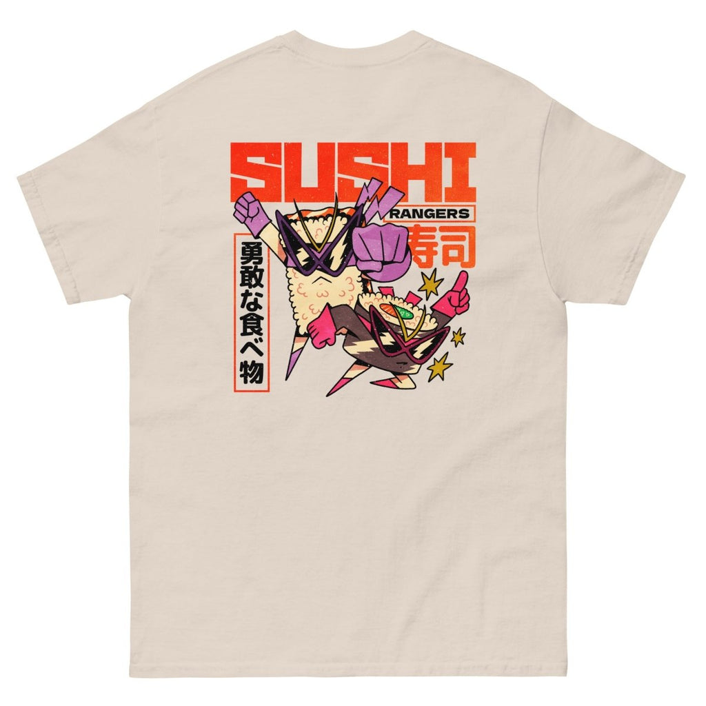 Unisex T-Shirt "Sushi Rangers" mit hochwertigem Logo - Stick mit hochwertigem Logo - Stick in Navy Blau - Streetwear - size_range | Black Ursus