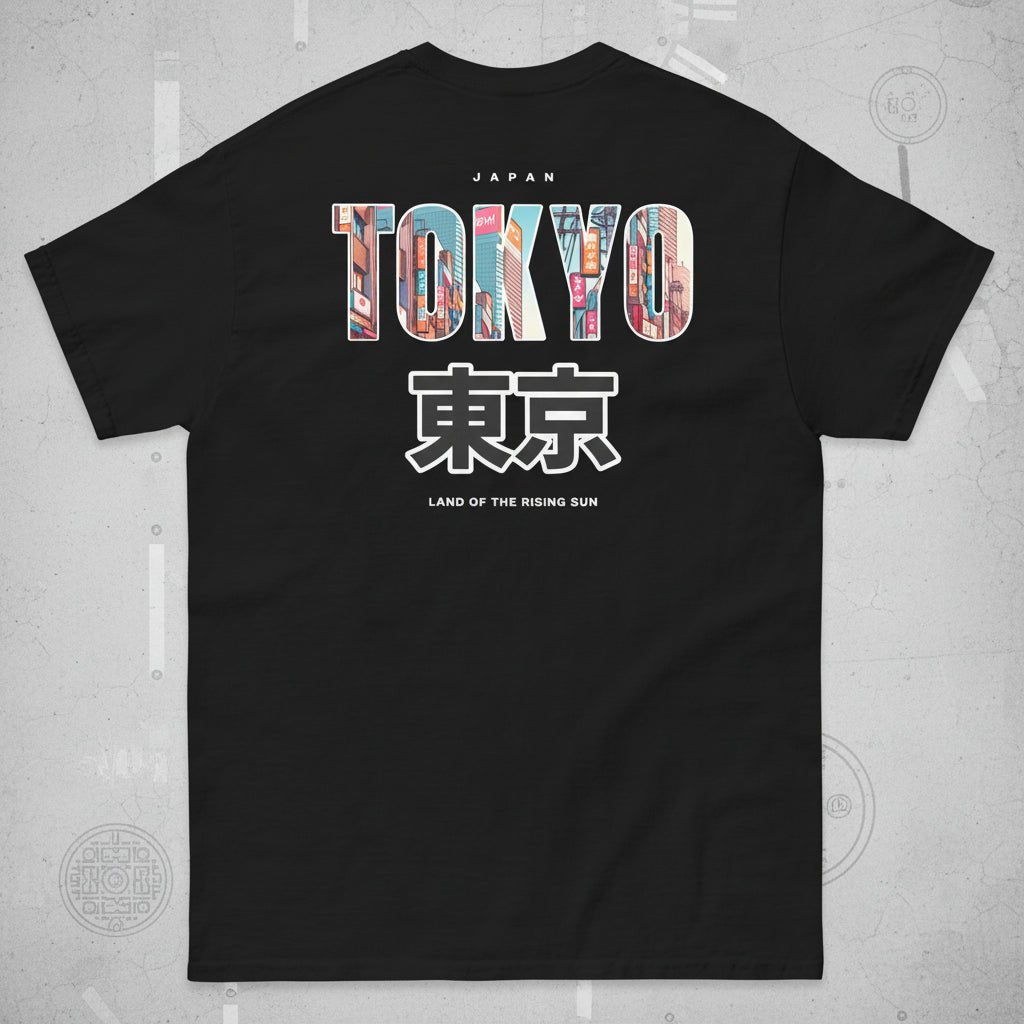 Unisex T-Shirt "Tokyo" mit hochwertigem Logo - Stick in Farbe Gold - Streetwear - size_range | Black Ursus