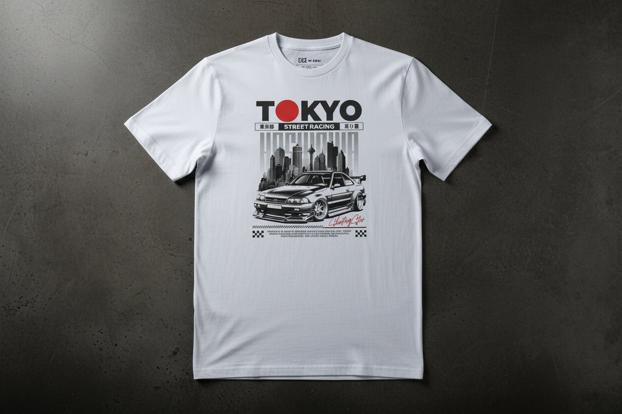 Unisex T-Shirt "Tokyo Street Racing 2" - Streetwear - size_range | Black Ursus