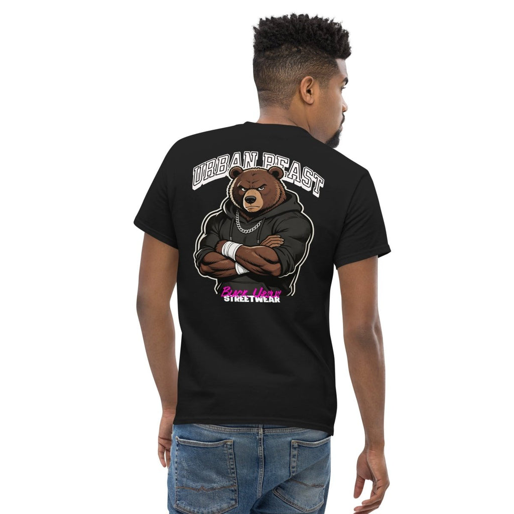 Unisex T-Shirt "URBAN BEAST" mit hochwertigem Logo - Stick in Weiß - Streetwear - size_range | Black Ursus