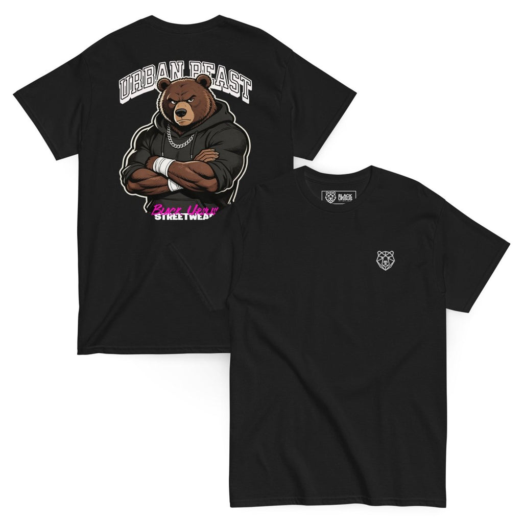 Unisex T-Shirt "URBAN BEAST" mit hochwertigem Logo - Stick in Weiß - Streetwear - size_range | Black Ursus