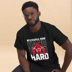 Unisex T-Shirt " Work Hard" - Streetwear - size_range | Black Ursus