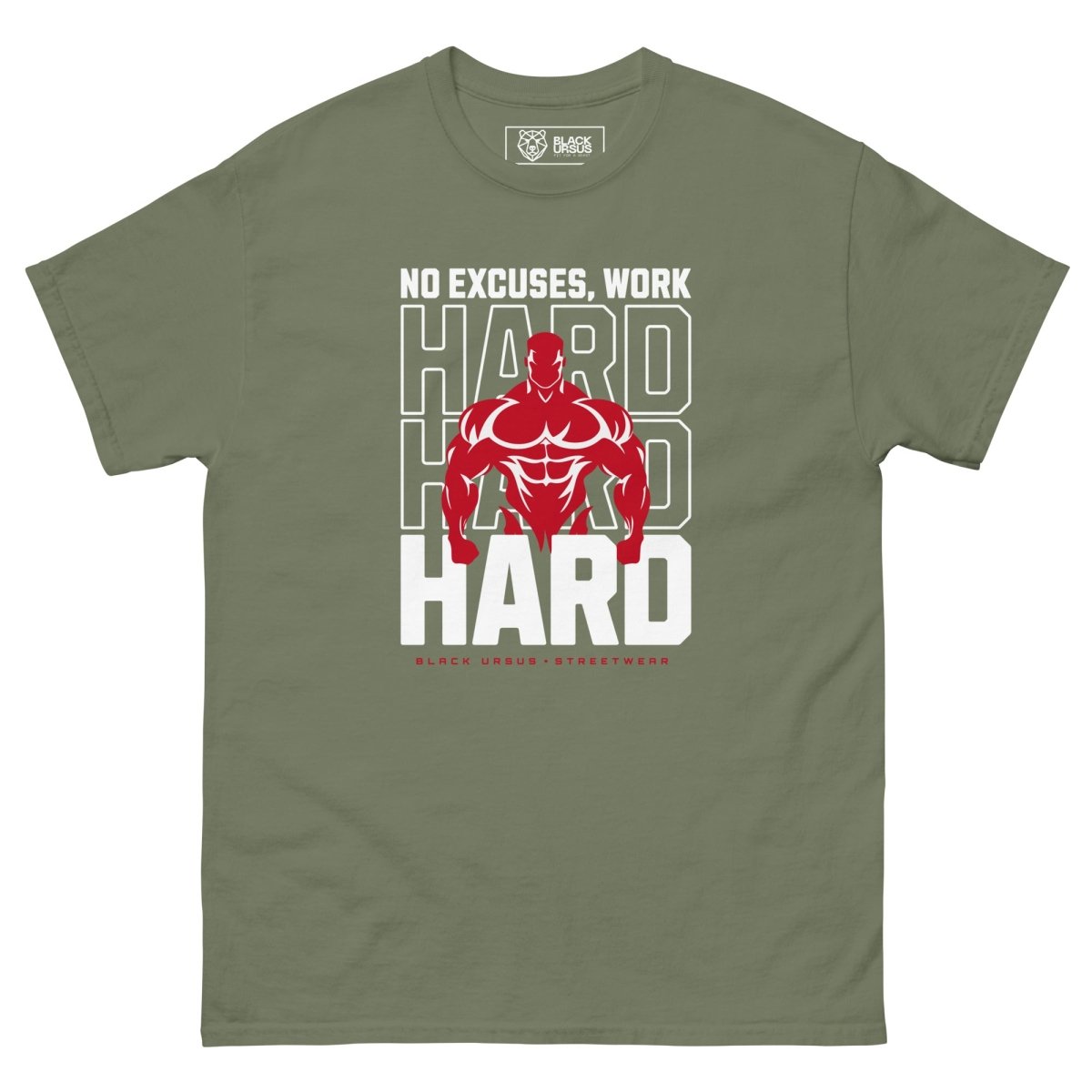 Unisex T-Shirt " Work Hard" - Streetwear - size_range | Black Ursus