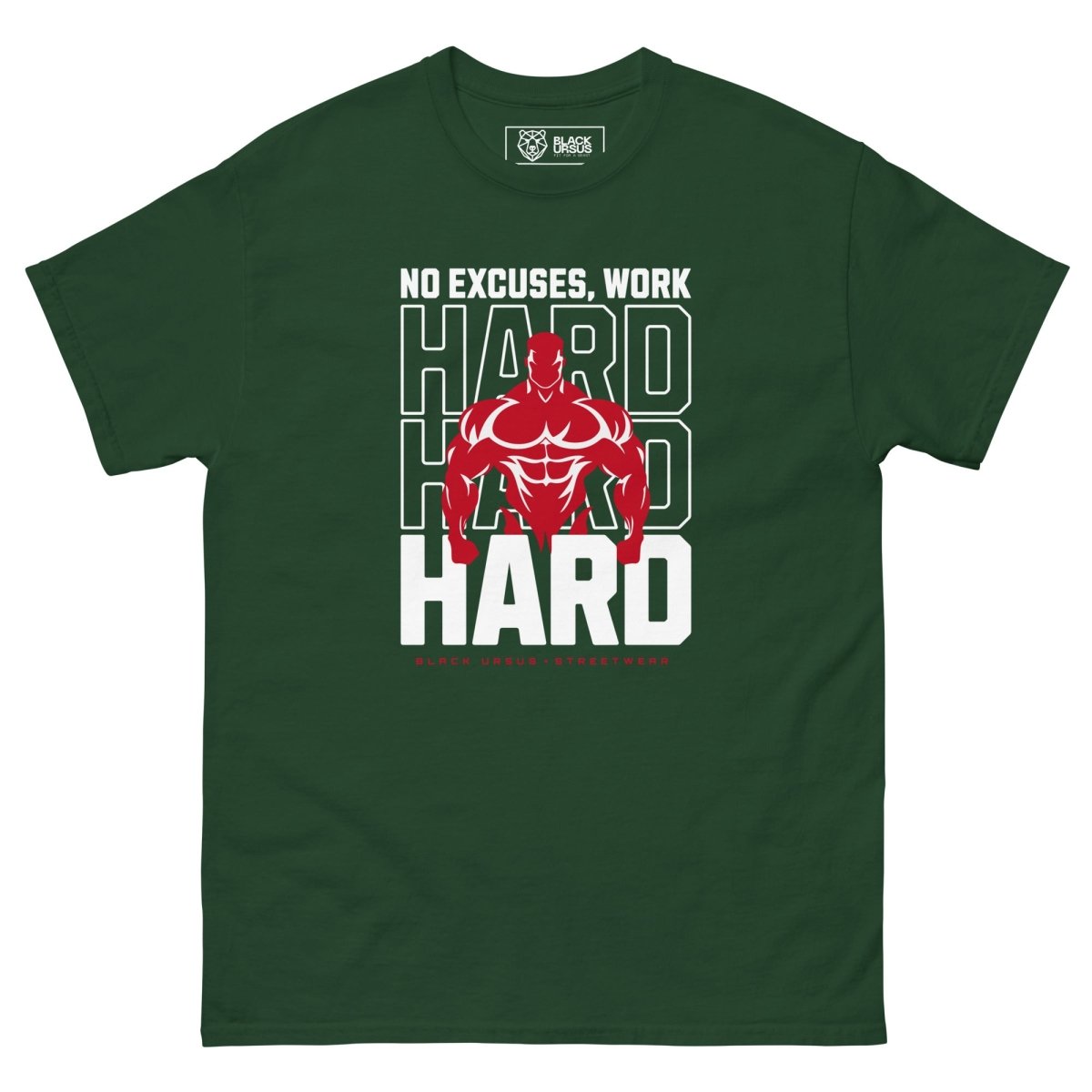 Unisex T-Shirt " Work Hard" - Streetwear - size_range | Black Ursus