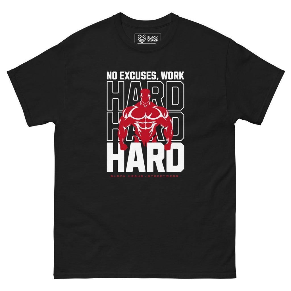 Unisex T-Shirt " Work Hard" - Streetwear - size_range | Black Ursus