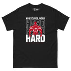 Unisex T-Shirt " Work Hard" - Streetwear - size_range | Black Ursus