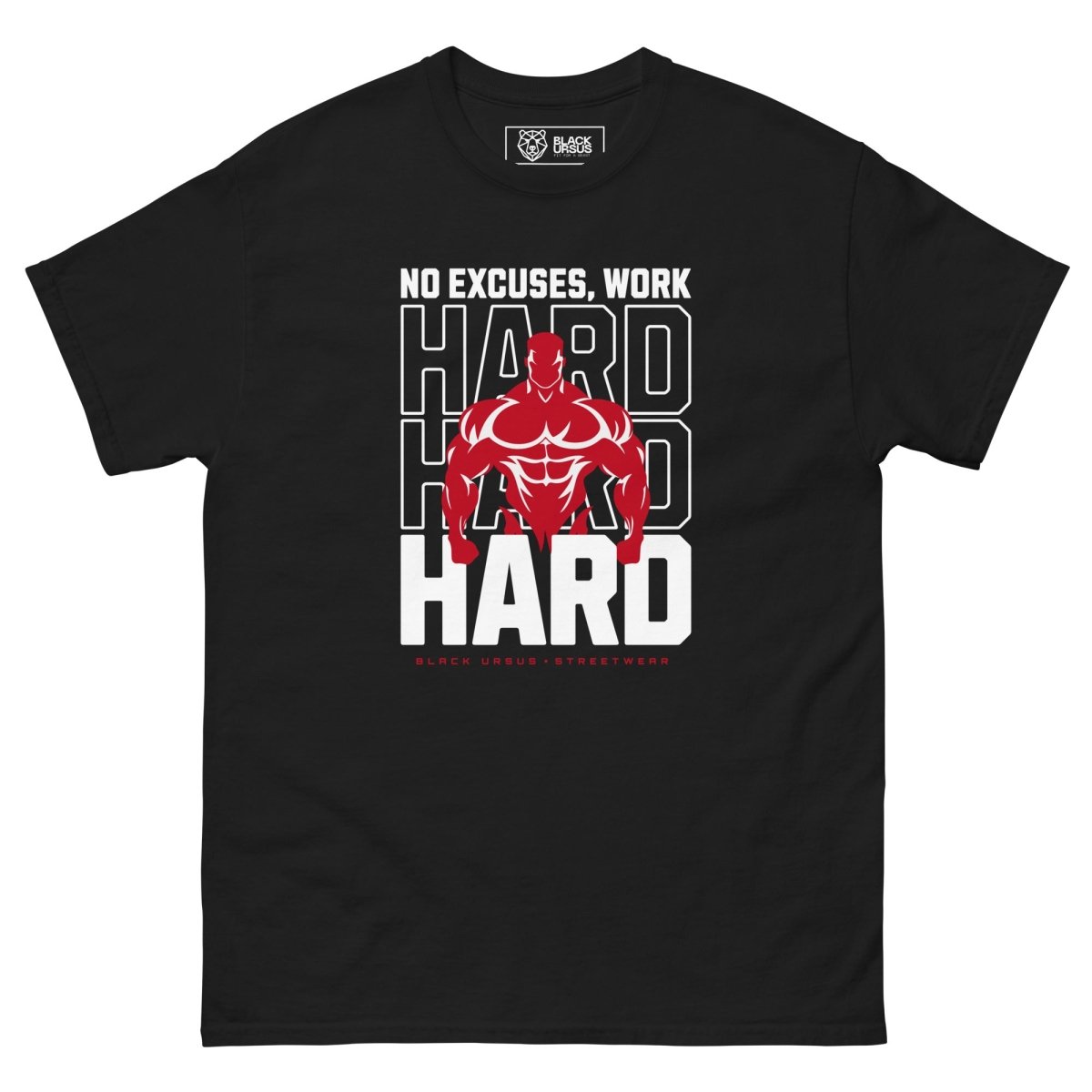 Unisex T-Shirt " Work Hard" - Streetwear - size_range | Black Ursus