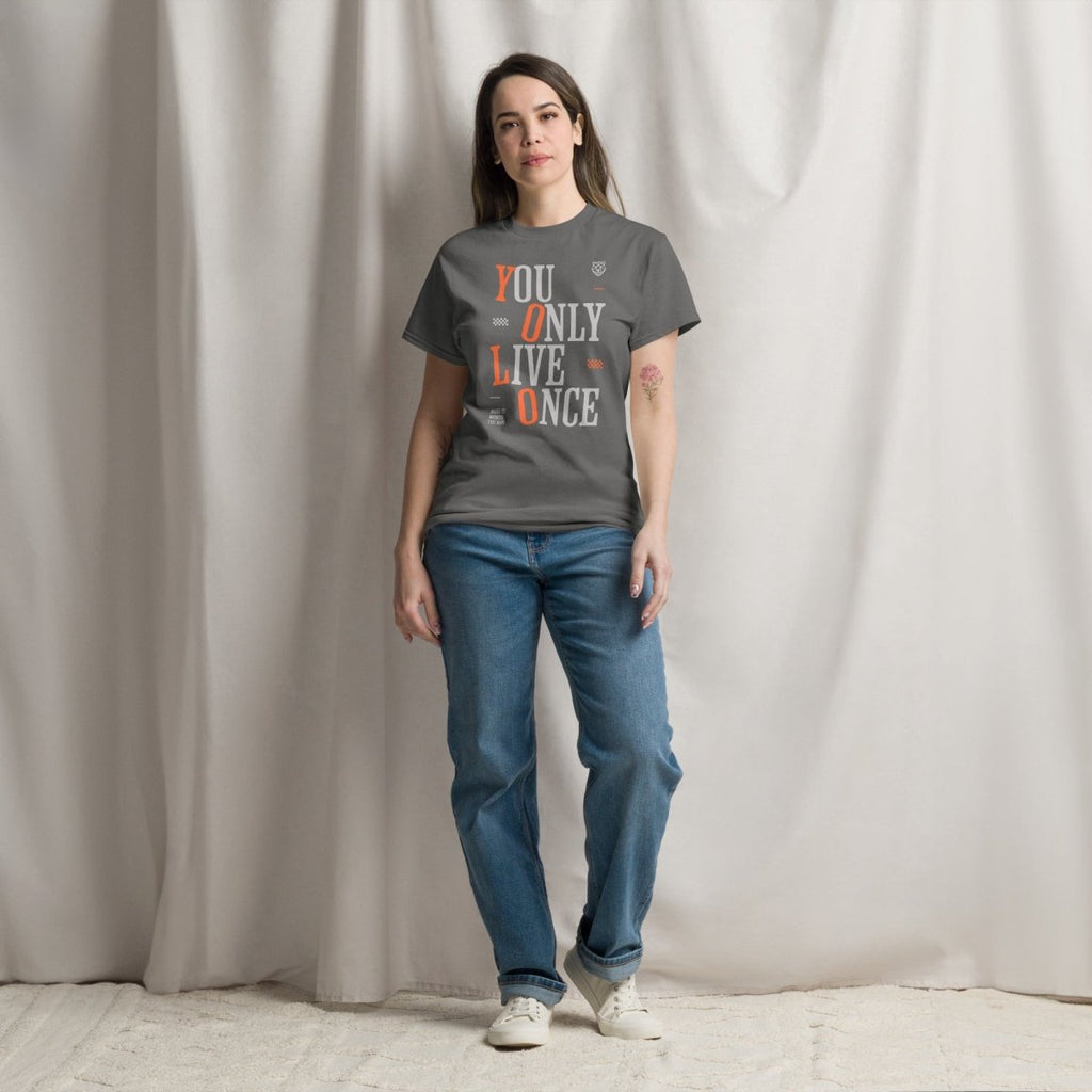 Unisex T-Shirt "YOLO" - Streetwear - size_range | Black Ursus
