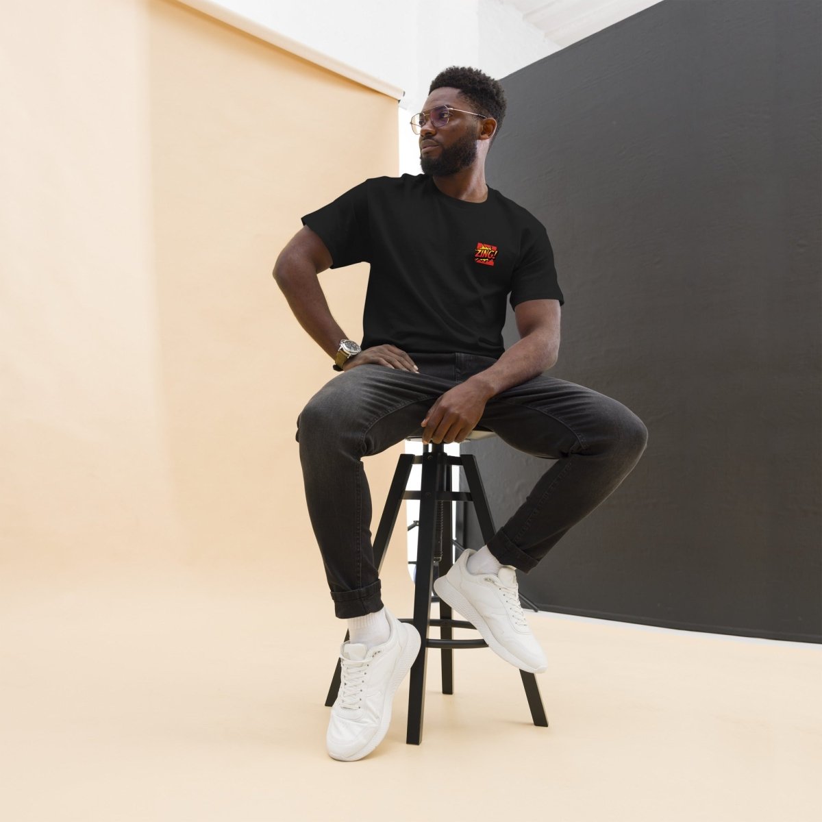Unisex T-Shirt "Zing!" - Streetwear - size_range | Black Ursus