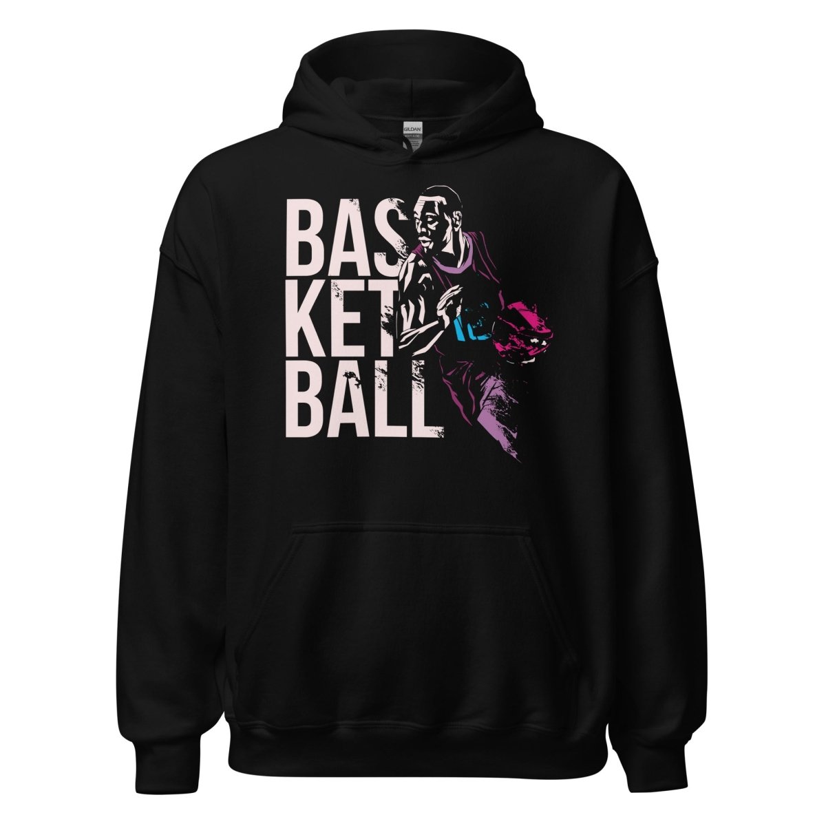 UnisexHoodie "Basketball Action" - Streetwear - size_range | Black Ursus