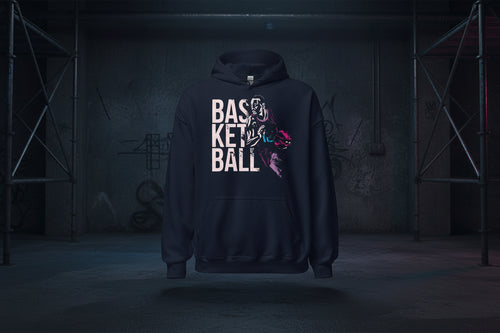 UnisexHoodie "Basketball Action" - Streetwear - size_range | Black Ursus